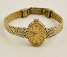 Dugena női acél tokos karóra, fém szíjjal, működik