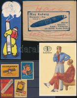 cca 1930 4 db cigaretta reklám / Tobacco advertisings