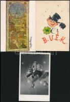 Foky Ottó (1927-2012) (2x) + Bodor Mária saját kézzel írt képeslapjai Varga Mátyásnak