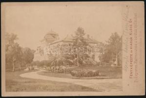 cca 1890 Geszt, a Tisza kastély. Klösz György felvétele. 17x11 cm