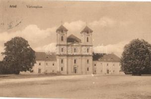 Arad, Vártemplom. Pichler Sándor kiadása / castle church + K.u.K. Rekonvaleszenten Abt. beim Ers. Baon. 33. Arad