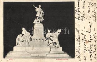 Arad, Kossuth Lajos szobor / statue (lyukak / pinholes)