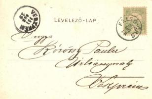 Révfülöp, Bruchsteiner és fia műintézet litho művészlap