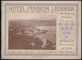 1908 Abbazia Hotel képes ismertető füzet több nyelven, magyarul is. / Abbazia Hotel multi lingual pi...