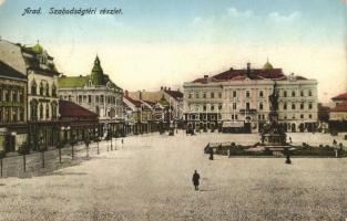 Arad, Szabadság tér, üzletek / square, shops (EK)