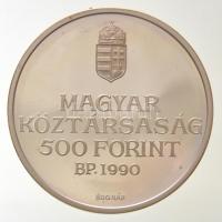 1990. 500Ft Ag "Kölcsey Ferenc" T:1(PP) 
Adamo EM116