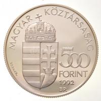 1992. 500Ft Ag "Telstar 1" T:PP kis patina 
Adamo EM127