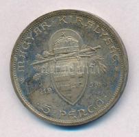 1938. 5P Ag "Szent István" T:1-,2 patina
Adamo P8.1