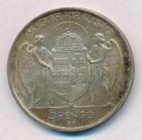 1939. 5P Ag "Horthy balra" T:1- kis patina
Adamo P8.2