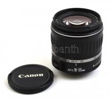 Canon EF-S 18-55mm f/3.5-5.6 objektív, első védősapkával, jó állapotban