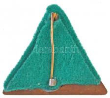 ~1950. "Magyar Természetbarát Szövetség - Túravezető" zománcozott fém jelvény (35x42mm) T:...