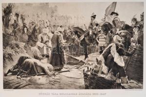 1897 Országos Magyar Képzőművészeti Társulat Albuma 1897, benne 14 nyomattal, rossz állapotban, kopo...