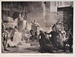 1897 Országos Magyar Képzőművészeti Társulat Albuma 1897, benne 14 nyomattal, rossz állapotban, kopo...