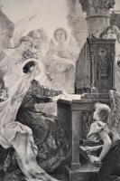 1897 Országos Magyar Képzőművészeti Társulat Albuma 1897, benne 14 nyomattal, rossz állapotban, kopo...