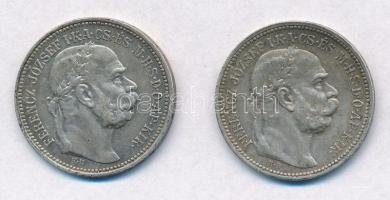 1915KB 1K Ag "Ferenc József" (2x) T:1-,2 Adamo K5.1