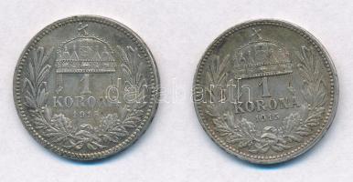 1915KB 1K Ag "Ferenc József" (2x) T:1-,2
Adamo K5.1