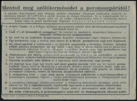 19521963 Vegyes röplap és ismertető prospektus tétel: Eger, mezőgazdasági kiállítás; Mentsd meg szől...