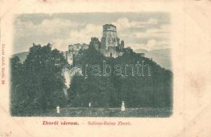 Zboró, Zborov; Rákóczi vár. Divald Adolf 24. / castle ruins (EK)