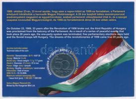 2006. 50Ft "1956-os forradalom 50. évfordulója" elsőnapi veret emléklapon T:1