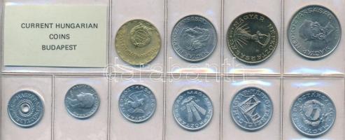 1985. 2f-20Ft (10xklf) érmés forgalmi sor fóliatokban T:1 Adamo FO18