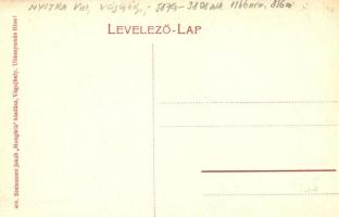 Vágújhely, Nové Mesto nad Váhom, Waag-Neustadtl; Fő tér, piac, Központi Kávéház, Weisz, Leopold Löwi...