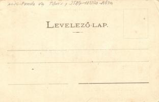 Tövis, Teius; vasútállomás felső része, gőzmozdony, vasutasok, vagonok. Szabolcs Endre kiadása / rai...