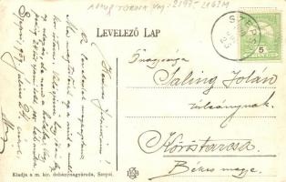 Szepsi, Abaújszepsi, Moldava nad Bodvou; Fő utca, templom, Kollár János üzlete / main street with ch...