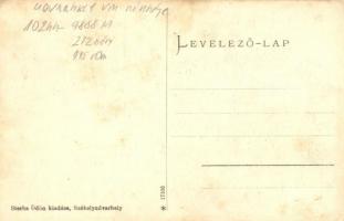 Székelyudvarhely, Odorheiu Secuiesc; Kossuth utca háttérben a Budvárral, Serba Ödön kiadása / Street...