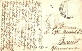 Pöstyén, Piestany; Izraelita zsinagóga, babakocsi / Isr. tempel / synagogue, lady and baby carriage....