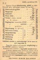 3 db RÉGI zsidó kereskedő reklámlapja. Judaika; Steiner Endre szűcs szőrmeszalonja, Simon Salamon ma...