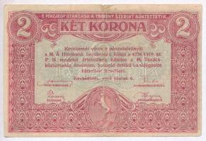 Kecskemét 1919.06.05. 2K pénzutalvány T:III,III-