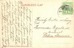 Selmecbánya, Schemnitz, Banska Stiavnica; Szent Katalin templom, Piaci árusok, Hitelszövetkezet / ch...