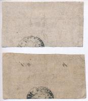 Miskolc 1860. 10kr "Miskolcz városa pénztári utalványa" (2x) T:III-