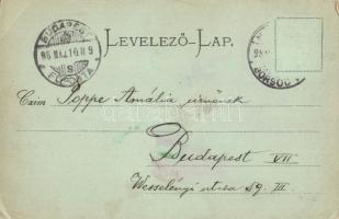 1898 Miskolc, Diósgyőri vár rom. Ferenczi B. kiadása (kis szakadás / small tear)