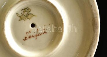 Kispesti porcelán Ludas Matyi figura, kézzel festett, jelzett, apró kopásokkal, m: 28 cm