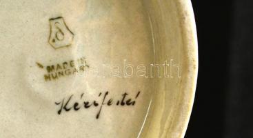 Drasche Ludas Matyi, kézzel festett, jelzett, apró kopásokkal, m: 21,5 cm
