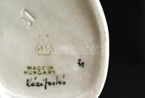 Drasche Ludas Matyi, kézzel festett, jelzett, apró kopásokkal, m: 17,5 cm