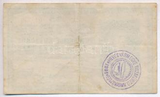 1918. 25K "3015" 3mm, sima hátlap, hamis "Heves Vármegye Tiszafüred Nagyközség 1901&q...