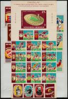 NB-1-1960-61 futballcsapatok, 14 db nagyméretű gyufacímke + ív