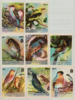 Énekes madarak, magyar gyufacímke sorozat, 16 db