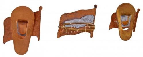 ~1949. 3db magyar jelvény T:2