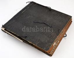 Ismeretlen fotóművész albuma, közte néhány színészről, néptáncelőadásokról készült fotó, albumban