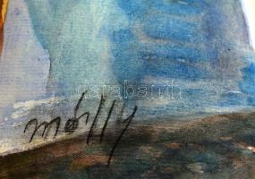 Márffy jelzéssel:Női akt. Akvarell, papír, 42×30 cm