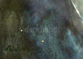 Udvary jelzéssel: Férfi portré. Akvarell, papír, üvegezett keretben, 32×24 cm