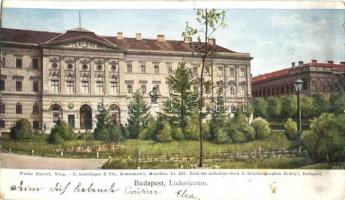 1899 Budapest VIII. M. k. Honvéd Ludovika Akadémia, Ludoviceum. Walter Haertel (kis szakadás / small tear)