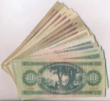 16db-os vegyes magyar forint bankjegy tétel, közte 1949. 100Ft T:III,III-