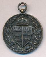 1929. "Magyar Háborús Emlékérem kardokkal, sisakkal" ezüstözött Br kitüntetés mellszalag n...