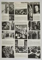 1975 Horváth Ferenc festőművész Esztergom vármúzeumi kiállításának plakátja, a festő egyik képe alap...