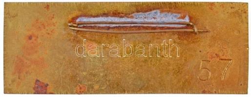 ~1980. "KÉV METRO - RENDÉSZET" fém jelvény (27x71mm) T:2