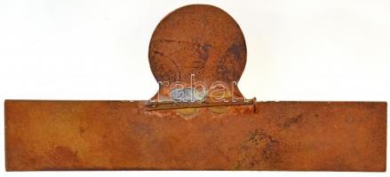 ~1980. "Tungsram" zománcozott fém jelvény (37,5x86mm) T:2